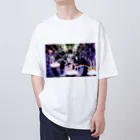 人類と宇宙の心霊写真（うさぎ降臨） Oversized T-Shirt