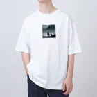 狼ショップの山の調和 オーバーサイズTシャツ