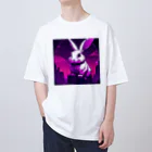 animal_worldの街を支配する大王ウサギ Oversized T-Shirt