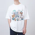 Cute! Salesの森の動物たち Oversized T-Shirt