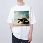 ZeroCreativeのかわいいペットのカメ Oversized T-Shirt