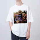 Flower-change-the_WorldのFlower  change the World オーバーサイズTシャツ