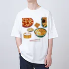 fooddesign-comの中華いろいろ オーバーサイズTシャツ