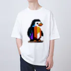 .ANIMALのドットペンギン　ききかえす ver Oversized T-Shirt