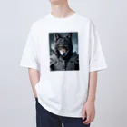 ZZRR12の月夜の守り手 - 狼の守護神 Oversized T-Shirt