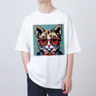 Walnut WhisperのSharp Cat オーバーサイズTシャツ