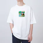 yumiceのice meets オリガミカワウソ Oversized T-Shirt