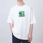 yuhi04のスカイダイビングの冒険猿 Oversized T-Shirt