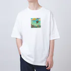 yuhi04のパラグライダーの猿 Oversized T-Shirt