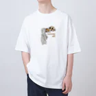 sagarooのサモトラケの三毛（文字あり） Oversized T-Shirt