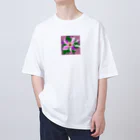 noaru633のドット絵のクレマチス Oversized T-Shirt