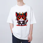 zuuu-の！結構強い悪魔にゃんこ！ オーバーサイズTシャツ