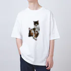 jarのねこのラグ オーバーサイズTシャツ