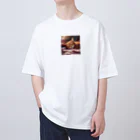 Illustrator Factoryの猫の寝顔 Oversized T-Shirt