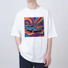 ぽりぽりのお店のサイケデリックCAR Oversized T-Shirt