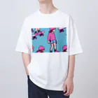 空が好きのスケボー女子 Oversized T-Shirt