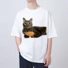 オレはニャン蔵の『猫に小判』オレはニャン蔵 Oversized T-Shirt