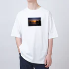 Be the Sunshineのフィリピンボラカイ島夕陽ヨット海 Oversized T-Shirt