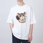 もふっとチンチラ🐭のおねだりチンチラ オーバーサイズTシャツ