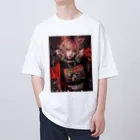 KAMIBUKROの鬼かわいい獣耳美女 Oversized T-Shirt