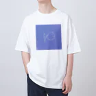 えんがわ　ひなたぼっこのにこにこおさかなさん Oversized T-Shirt