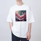 ねこねこねこんのハートさくら Oversized T-Shirt