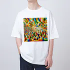 7no70の五千人の給食 Oversized T-Shirt