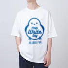 オノマトピアのハッピーホワイトデー（かわいいシマエナガ） Oversized T-Shirt