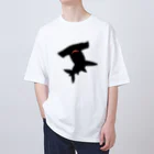 サトオのシュモクザメ 黒 オーバーサイズTシャツ