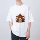 「動物ミリ屋」の笑福 Oversized T-Shirt