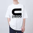 いつもふらっと南関屋のダート800m（白T限定バージョン） Oversized T-Shirt