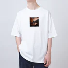 ryo-Tの釣りをする親子 オーバーサイズTシャツ