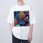 yuking0825の海を彩るコーラル Oversized T-Shirt