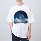 JUPITERの幻想的な冬の夜 オーバーサイズTシャツ