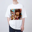homarengeの和傘の女の子 Oversized T-Shirt
