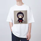d-design-labのかわいい忍者のイラストグッズ Oversized T-Shirt
