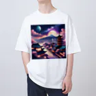 WifebearのJapan Galaxy Oversized T-Shirt