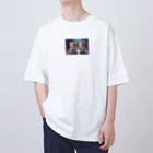 ハミガキマーケットのハミガキ猫 Oversized T-Shirt