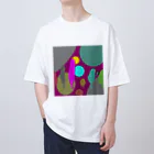 もじゃの店の行列もじゃ Oversized T-Shirt