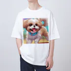 happiness_shopの踊るかわいいシーズー犬 Oversized T-Shirt