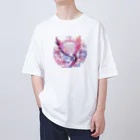 AQUAMETAVERSEの夢の中のはやぶさ　BLUE PLUM    691 Oversized T-Shirt