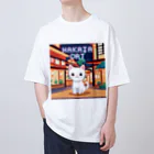 DanefushiのHAKATA CAT オーバーサイズTシャツ