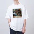 hirokikojimaの自分の内面と向き合っている紳士 Oversized T-Shirt