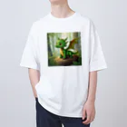 ドリームスケープギャラリーの子竜のお散歩 Oversized T-Shirt