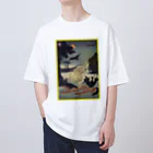 KHD888の3日蓮上人石和河にて鵜飼の迷頑を済度したまふ図 Oversized T-Shirt