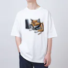 RaVaの犬と猫 オーバーサイズTシャツ