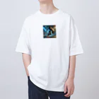 kumama07の出陣ライオンロボ Oversized T-Shirt