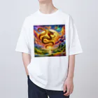 すずらん24の幸運の金の龍！！ Oversized T-Shirt