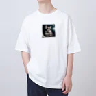 宇宙屋さんの宇宙旅サングラスねこ Oversized T-Shirt