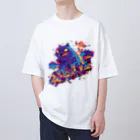 kyaffe4uのネコゴジラ Oversized T-Shirt